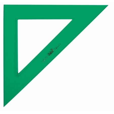 ESCUADRA SAFTA 30CM VERDE SIN NUMERAR C/20U 8201030