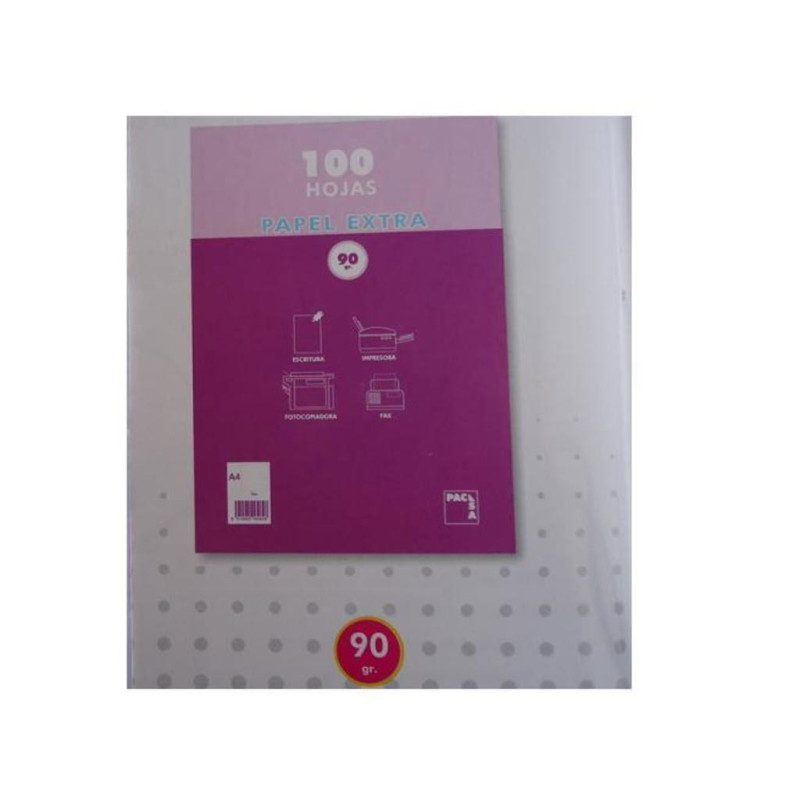 PAQUETE REPRO A-4 90G PACSA 100H CUADROS 4*4 21819