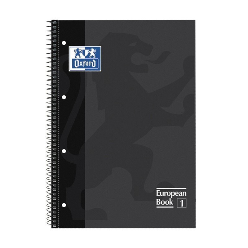 CUADERNO ENRI OXFORD SCHOOL EUROPEAN A-4  80H 5*5 NEGRO 100430269