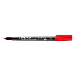 ROTULADOR STAEDTLER LUMOCOLOR MEDIO ROJO 317 C/10U