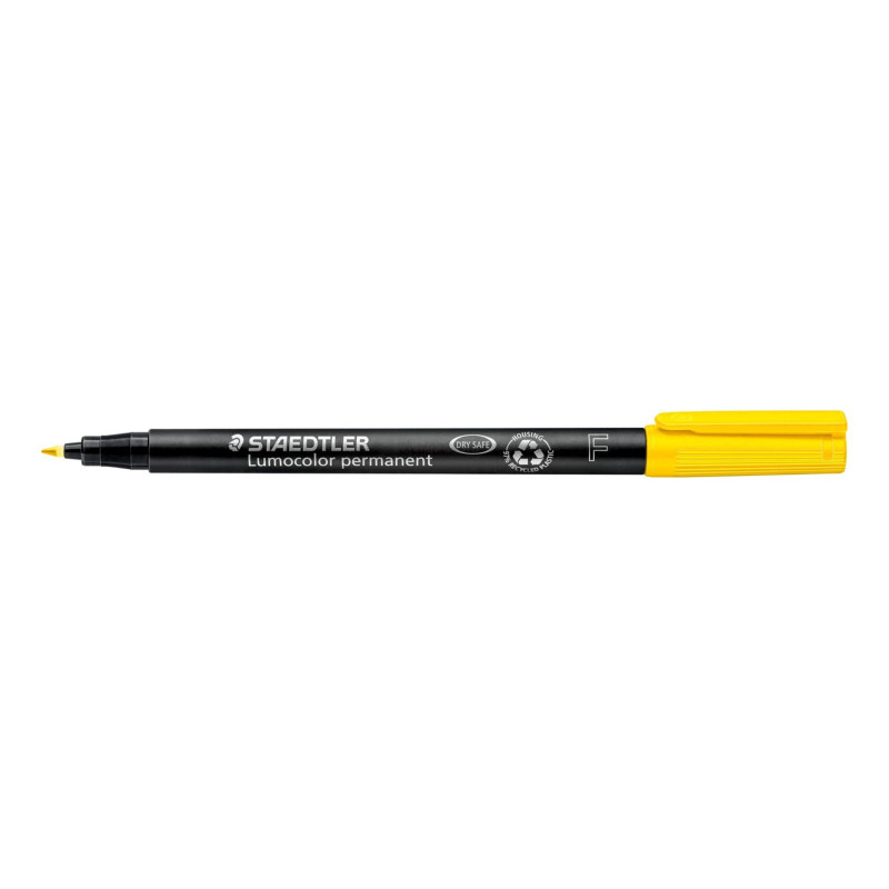 ROTULADOR STAEDTLER LUMOCOLOR FINO AMARILLO 318 C/10U
