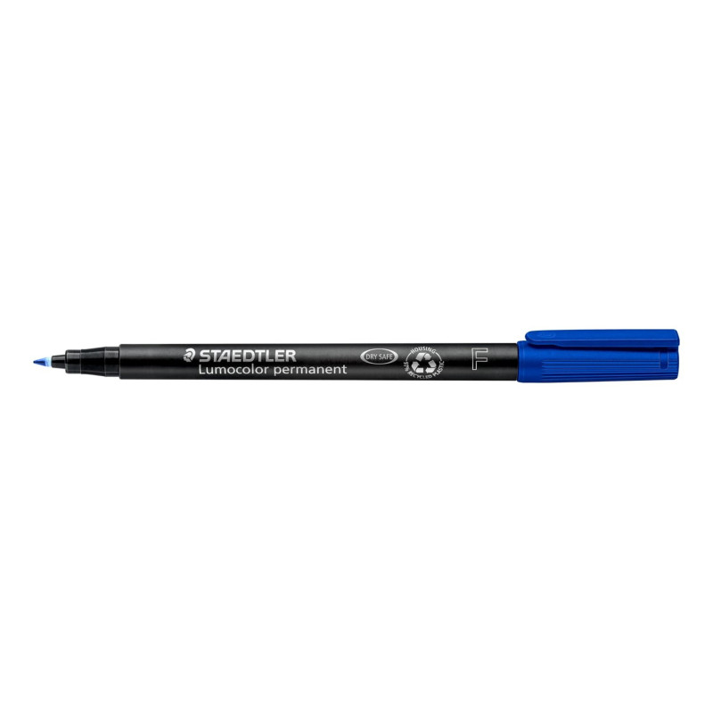 ROTULADOR STAEDTLER LUMOCOLOR FINO AZUL 318 C/10U