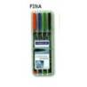 ROTULADOR STAEDTLER LUMOCOLOR FINO 4 COLORES 318WP4