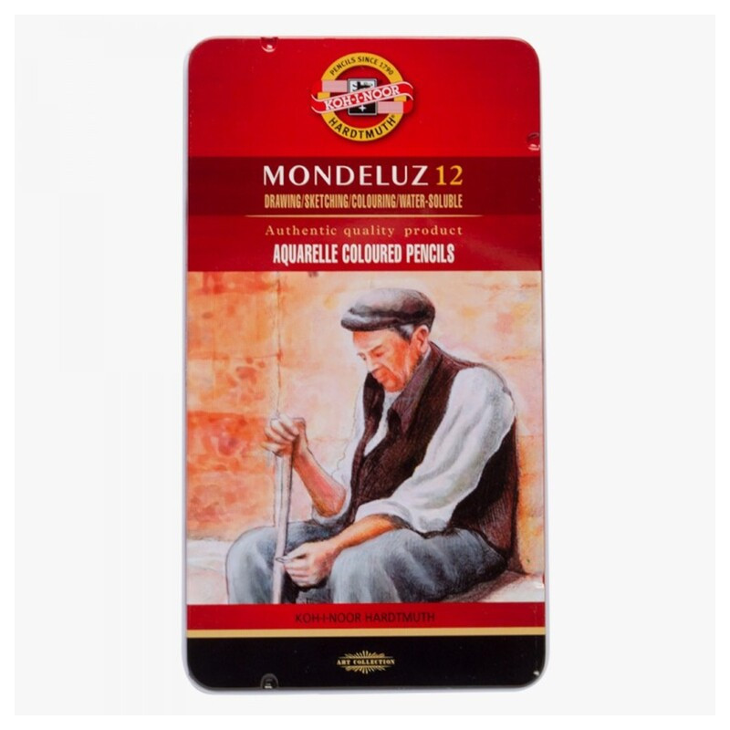 LAPIZ KOH-I-NOOR ACUARELABLE METAL 12C MONDELUZ 3722 MCH