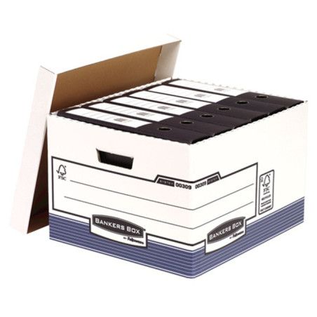 CONTENEDOR ARCHIVO PARA 4 CAJAS FOLIO CARTON RECICLADO BANKERS BOX FELLOWES