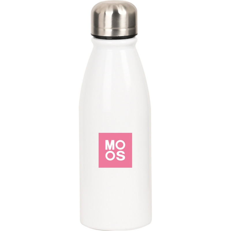 BOTELLA METALICA 500ML MOOS "PASSION" SAFTA26 312518899 24X6 UNIDAD