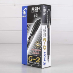 ROTULADOR PILOT G-2  GEL INK RETRACTIL NEGRO C/12U