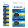 PILA PHILIPS BOTON ALCALINA CR2016 BLISTER 5 UNIDADES CARTON TREPADO CR2016P5