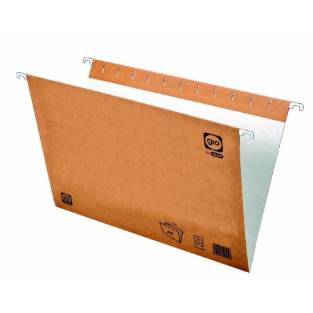 CARPETA COLGANTE KRAFT BICOLOR A4 240G VISOR SUP. RIGIDO GIO