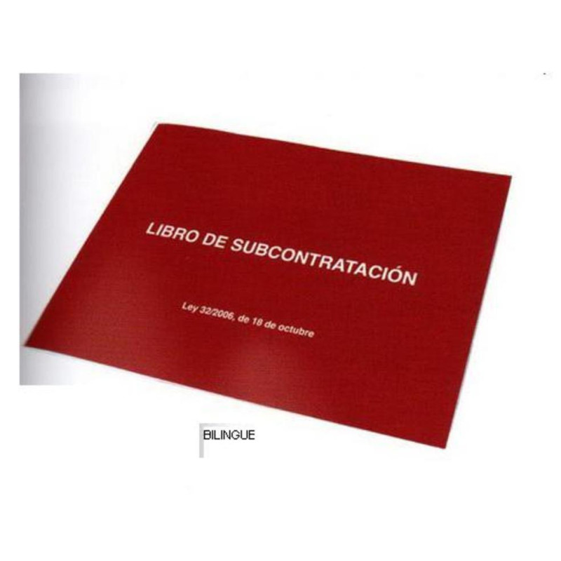 LIBRO DOHE DE SUBCONTRATACION BILINGÜE MOD.09993