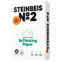PAPEL RECICLADO A4 80G 500H STEINBEIS TREND WHITE