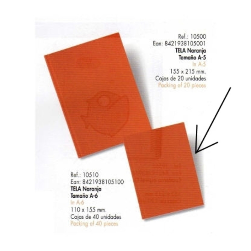 CUADERNO DOHE 06 A-6 HULE 100H NARANJA 10510 ^