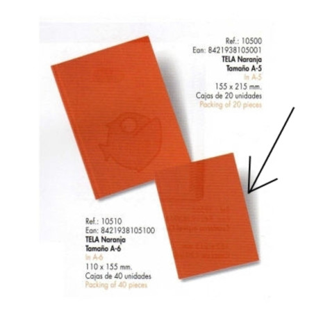 CUADERNO DOHE 06 A-6 HULE 100H NARANJA 10510 ^