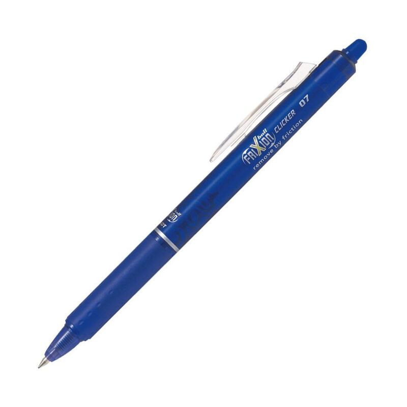BOLIGRAFO PILOT FRIXION CLICKER RETRACTIL AZUL C/12U
