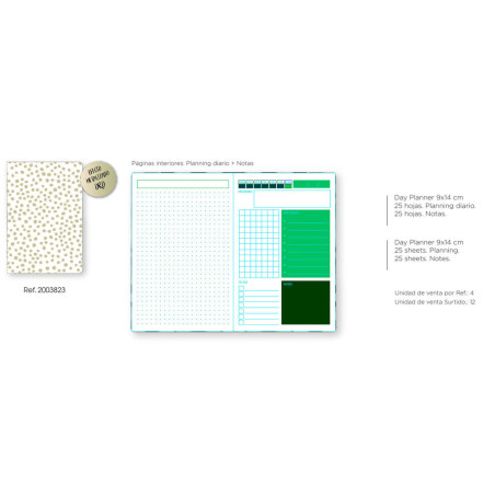 LIBRETA  50 H. 9*14 CM PLANNER SENFORT18 WINTER PREMIUM 23-TOPOS  200380 23