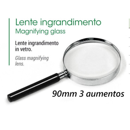 LUPA METALICA LEBEZ 3 AUMENTOS 90MM MANIFOL LU1124