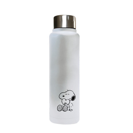 BOTELLA TERMO ACERO INOXIDABLE 500ML SNOOPY "LOVE" SAFTA26 312539899 22,5X7 UNIDAD