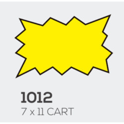 LETRERO CARTULINA EXPLOSION MEDIANO 7*11 PTE 50U