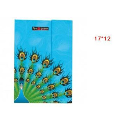 CUADERNO DEC MISA 17*12 PAVO REAL SOLAPA MAGNETICA 80H 90GR 70031 ^