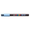 MARCADOR UNI-BALL POSCA PC-1MR PUNTA EXTRA FINA 0,7MM AZUL GLACIAR -P33-