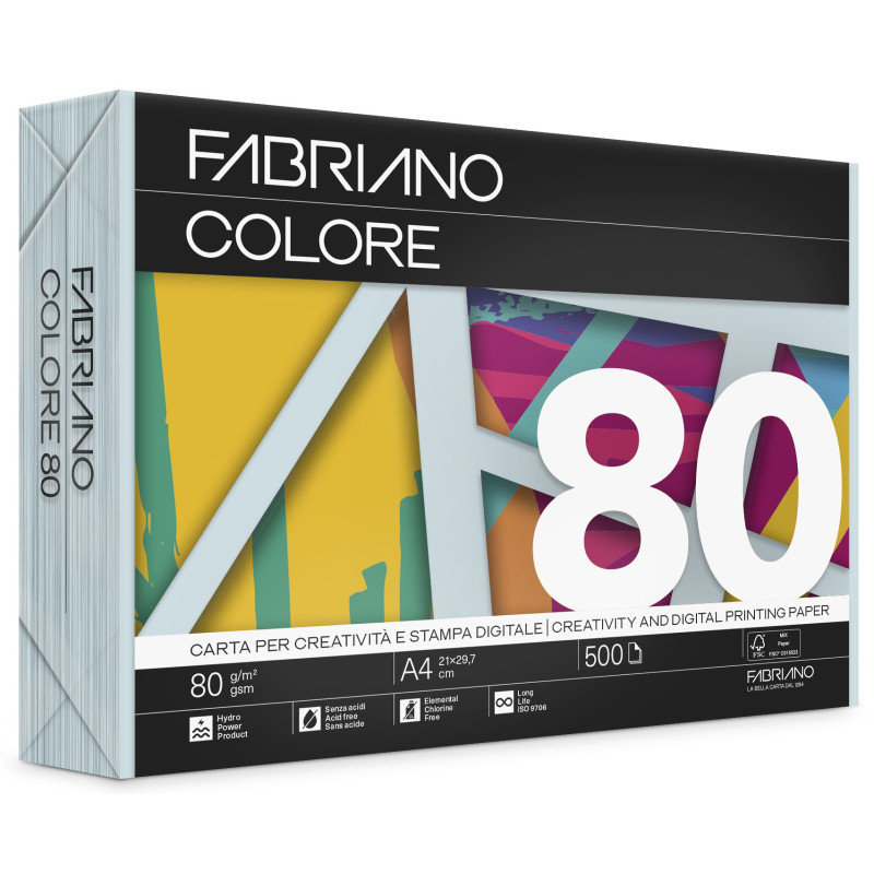FABRIANO COLORE CELESTE FSC A4 80g 500H