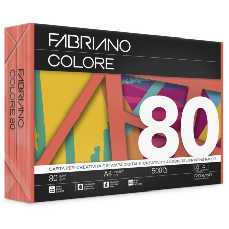 FABRIANO COLORE ARANCIO FSC A4 80g 500H