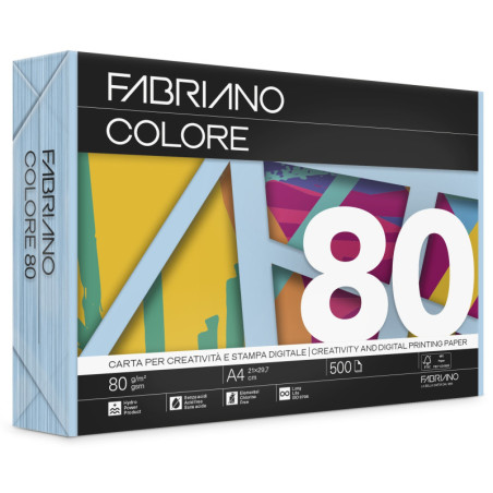 FABRIANO COLORE CIELO FSC A4 80g 500H