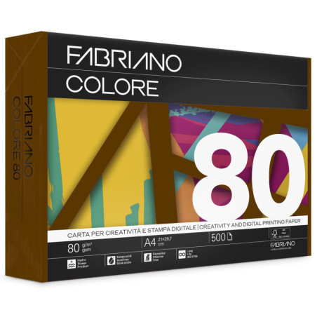 FABRIANO COLORE MARRONE FSC A4 80g 500H