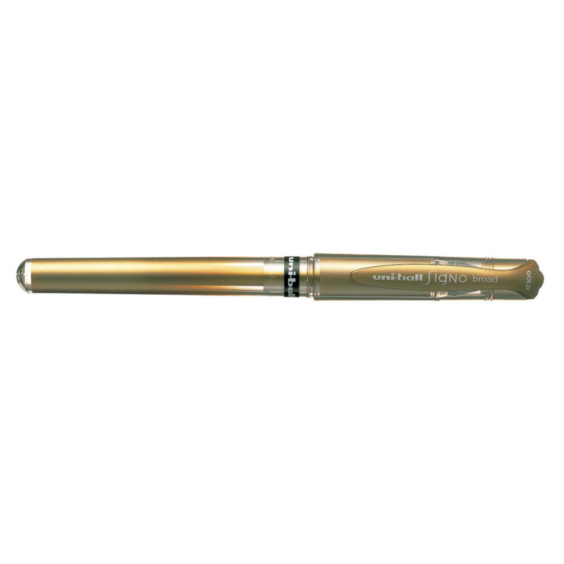 ROTULADOR UNI-BALL SIGNO UM-153 GEL ROLLER 1.0MM ORO C/12U