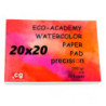 PAPEL PRECISION ECO-ACADEMY ACUARELA CUADRADO 20*20 280G BLOC 50H
