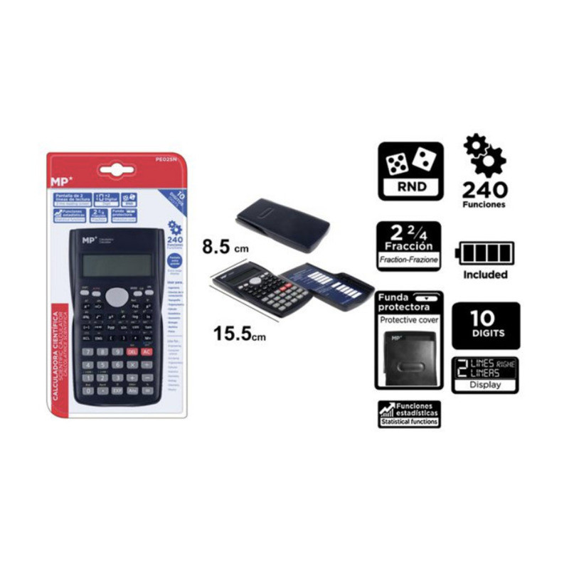 CALCULADORA MADRID PAPEL CIENTIFICA 240 FUNCIONES PE025N BLISTER
