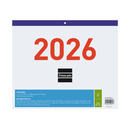 FALD.ESC F43 30X24,7(SIN DEV)2026+ FINOCAM26 781120026 300 X 3 X 247 MM