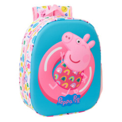MOCHILA 3D PEPPA PIG 3D SAFTA25 VAC 622572890 MEDIDAS: 33*27