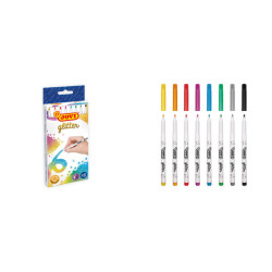 ROTULADOR JOVI GLITTER PURPURINA 8 COLORES SURTIDOS 1608G