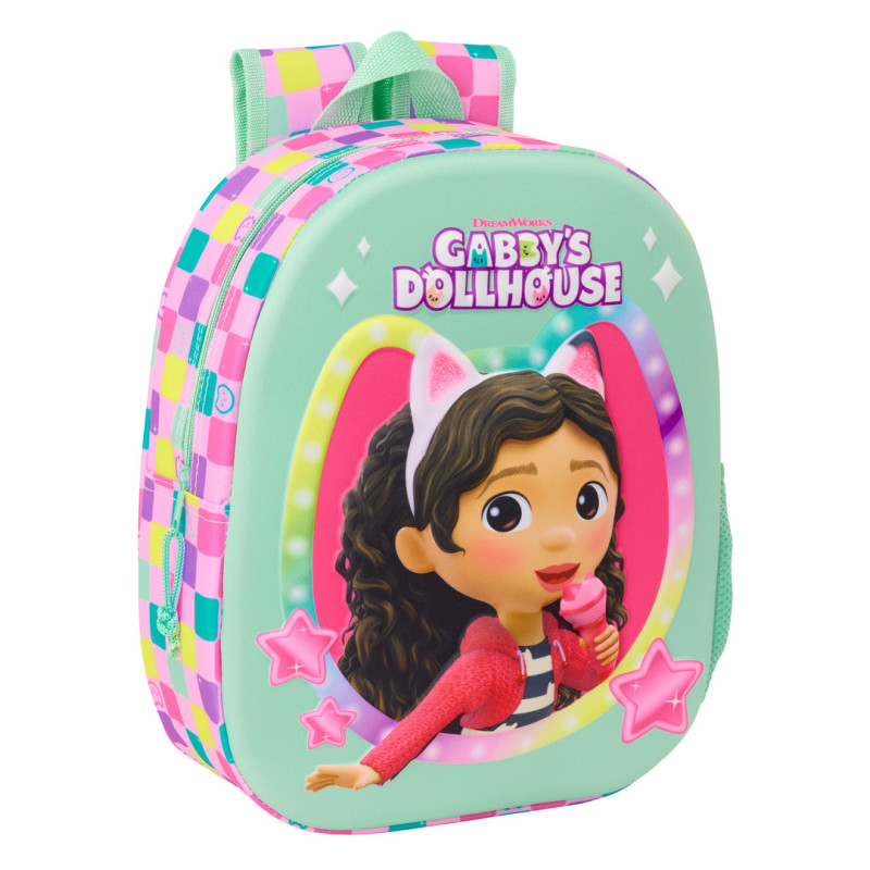 MOCHILA 3D GABBY'S DOLLHOUSE 3D SAFTA25 VAC 622573890 MEDIDAS: 33*27
