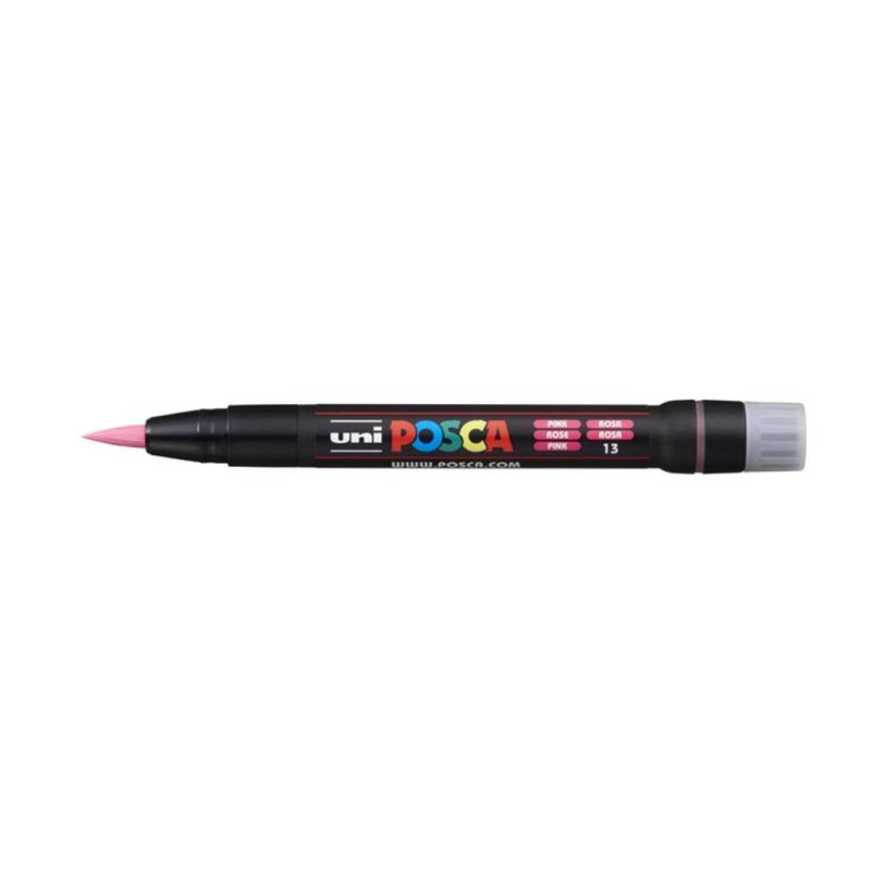 MARCADOR UNI-BALL POSCA PCF-350 PUNTA PINCEL ROSA -13- 146647000