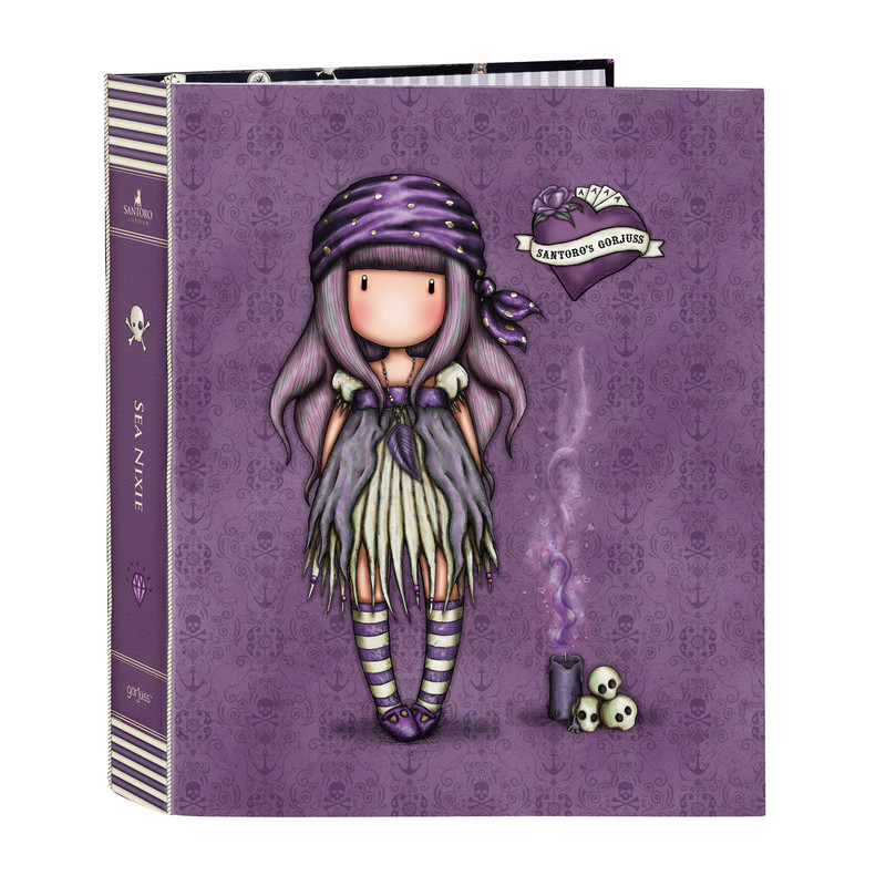 CARPETA F. 4 ANILLAS LOMO ANCHO GORJUSS "SEA NIXIE" 522120657 33*27 SAFTA22