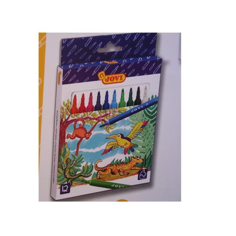 ROTULADOR JOVI FINO 12 COLORES 1612
