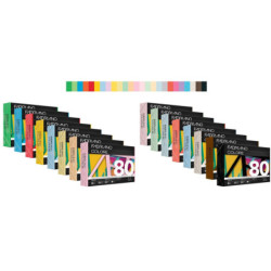 FABRIANO COLORE - 80 g - SURTIDO COLORES INTENSOS - A3 -250 hojas