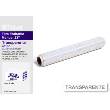 PLASTICO FLEXIBLE TRANSPARENTE 23" 1KG CRISCOLOR UNIDAD 41951