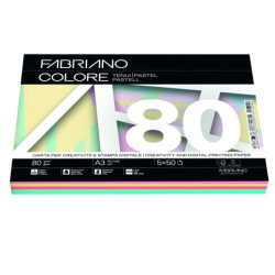 FABRIANO COLORE - 80 g - SURTIDO COLORES PASTEL - A3 -250 hojas