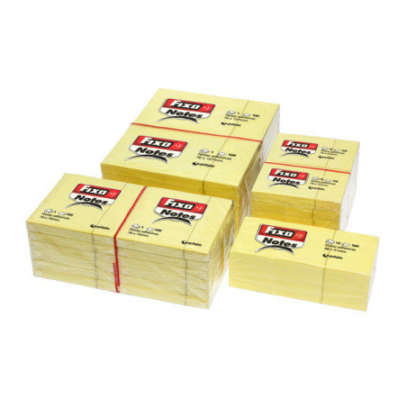 BLOC 100 NOTAS ADHESIVAS 76X127 MM AMARILLO FIXO GRAFOPLAS