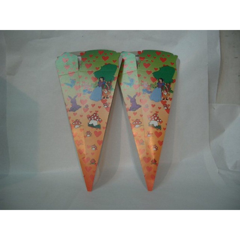 CAJA CARAMELOS CONO CARTON BLANCANIEVES ^