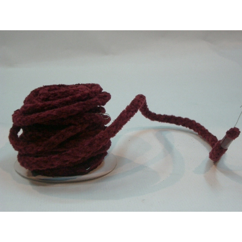 CINTA REGALO CORDON TERCIOPELO GRANATE 10YD 57393104 ^