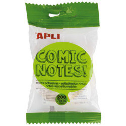 NOTAS ADHESIVAS COMIC BRILLANTE 70X70 APLI