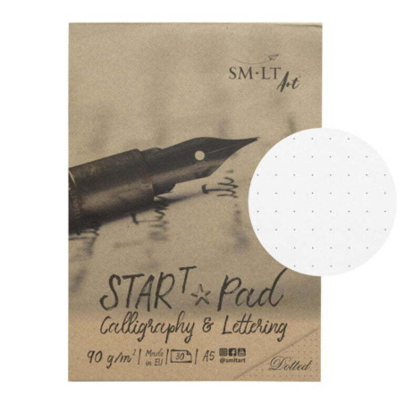 BLOC DIBUJO ENCOLADO CALLIGRAPHY & LETTERING STAR PAD PUNTEADO A-5 30H 90G 5KDS-30/T PRECISION