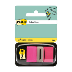 BLISTER DISPENSADOR 50 MARCADORES INDEX ROSA BRILLANTE 25,4X43,2MM 680-21 POST-IT 7100062569