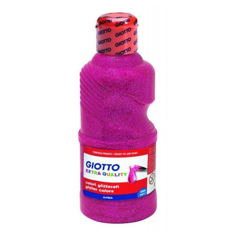TEMPERA GIOTTO LIQUIDA GLITTER MAGENTA 250ML FILA