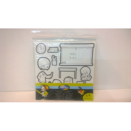 GOMETS MAILDOR PARA PINTAR 16*16CM PROFESIONES 560433 ^