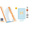 ETIQ. INK/LAS/FOT A4 38X21,2 CJ.100H. CAN. RECTOS 6500U MATTIO